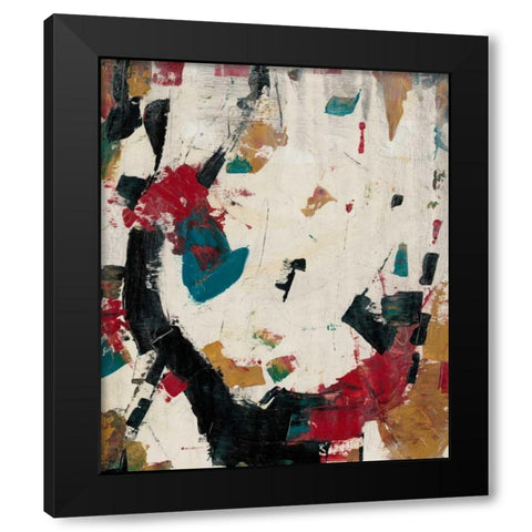 Puzzle II Black Modern Wood Framed Art Print with Double Matting by OToole, Tim