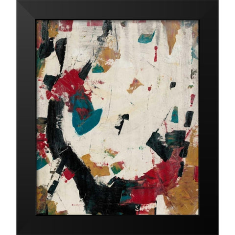 Puzzle II Black Modern Wood Framed Art Print by OToole, Tim