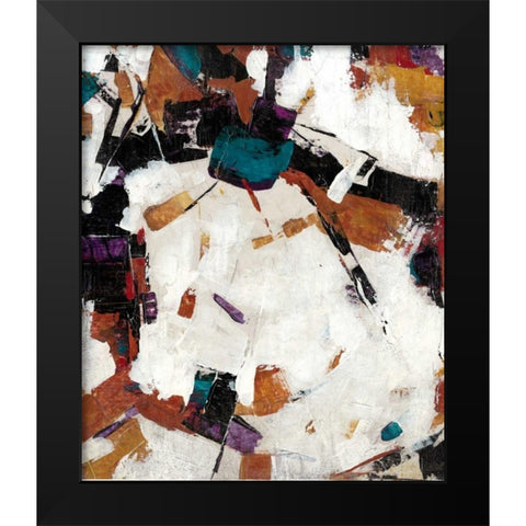 Puzzle III Black Modern Wood Framed Art Print by OToole, Tim