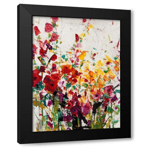 Wildflowers Blooming I Black Modern Wood Framed Art Print with Double Matting by OToole, Tim