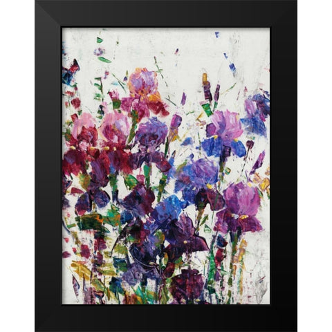 Iris Blooming I Black Modern Wood Framed Art Print by OToole, Tim