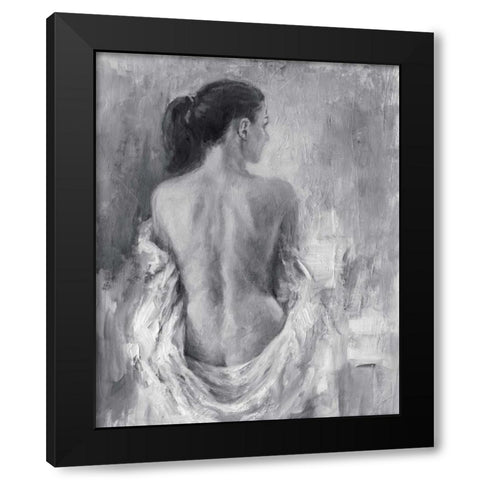 Draped Figure I Black Modern Wood Framed Art Print with Double Matting by Harper, Ethan