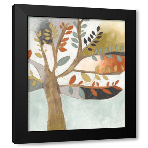 Arbor Whimsy II Black Modern Wood Framed Art Print by Vess, June Erica