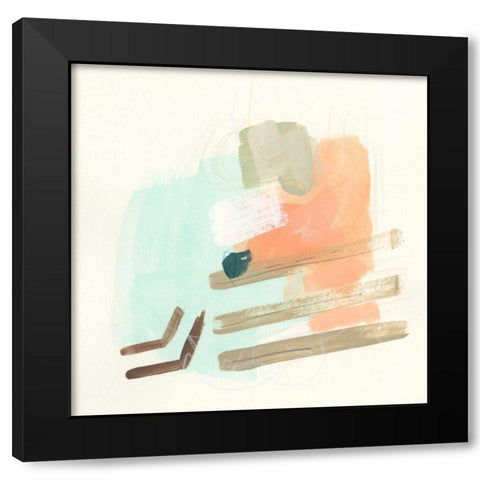 Key Note Shuffle I Black Modern Wood Framed Art Print with Double Matting by Vess, June Erica