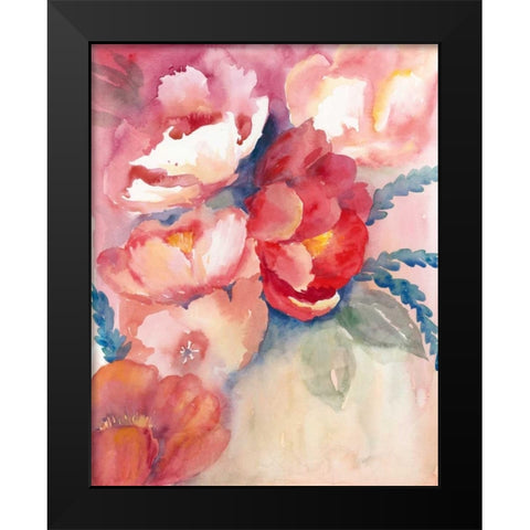 Cerise Tide I Black Modern Wood Framed Art Print by Popp, Grace