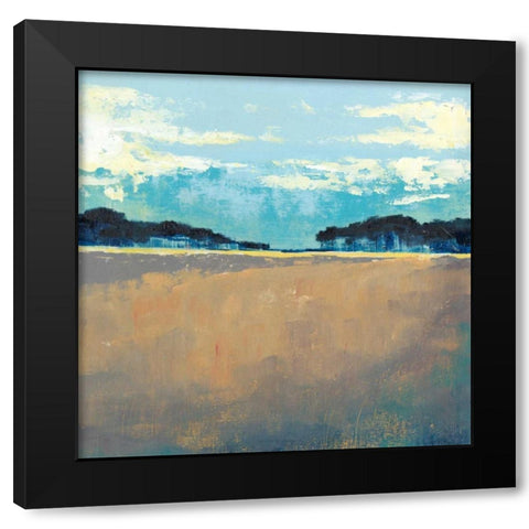 Aureate Seascape I Black Modern Wood Framed Art Print with Double Matting by Popp, Grace