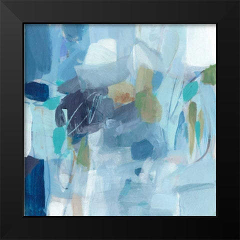 Waiting in Line Black Modern Wood Framed Art Print by Long, Christina