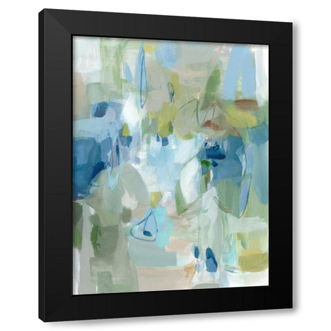 Lakeside Black Modern Wood Framed Art Print with Double Matting by Long, Christina