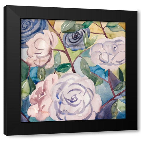 Lumiere Rosier III Black Modern Wood Framed Art Print by Popp, Grace