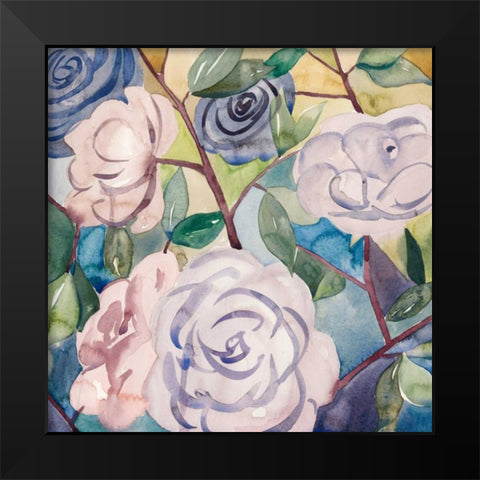 Lumiere Rosier III Black Modern Wood Framed Art Print by Popp, Grace