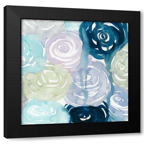 Watercolor Crush II Black Modern Wood Framed Art Print by Popp, Grace