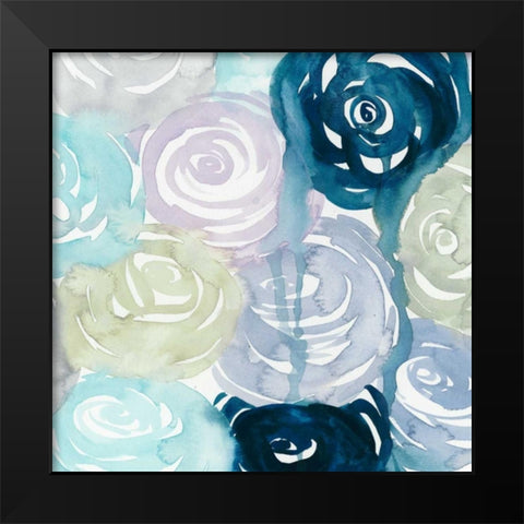 Watercolor Crush II Black Modern Wood Framed Art Print by Popp, Grace