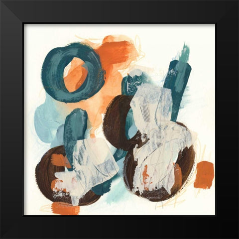 Circular Intent I Black Modern Wood Framed Art Print by Vess, June Erica