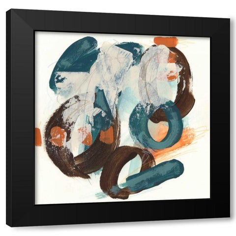Circular Intent II Black Modern Wood Framed Art Print by Vess, June Erica