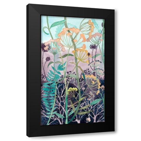 Illuminated Wildflowers I Black Modern Wood Framed Art Print with Double Matting by Popp, Grace