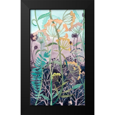 Illuminated Wildflowers I Black Modern Wood Framed Art Print by Popp, Grace