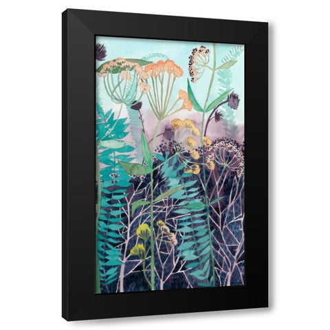 Illuminated Wildflowers II Black Modern Wood Framed Art Print by Popp, Grace