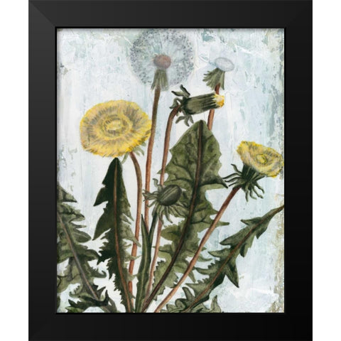 Dandelion Patina II Black Modern Wood Framed Art Print by McCavitt, Naomi