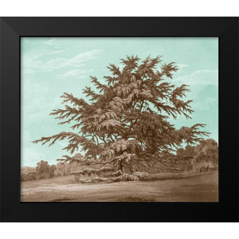 Serene Trees VI Black Modern Wood Framed Art Print by Kennion, Edward