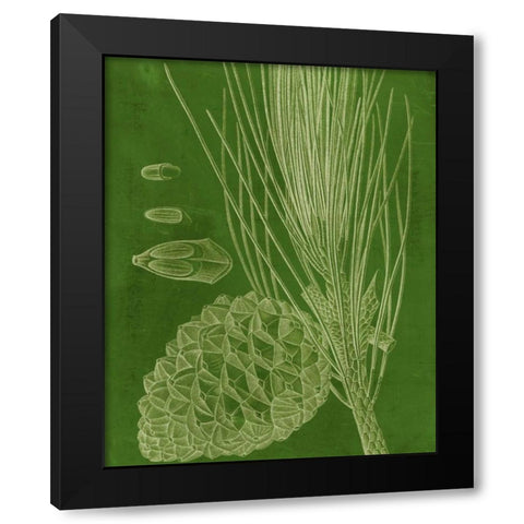 Modern Pine I Black Modern Wood Framed Art Print with Double Matting by Vision Studio