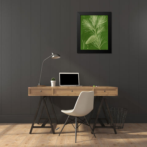 Modern Pine V Black Modern Wood Framed Art Print by Vision Studio