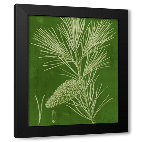 Modern Pine V Black Modern Wood Framed Art Print by Vision Studio