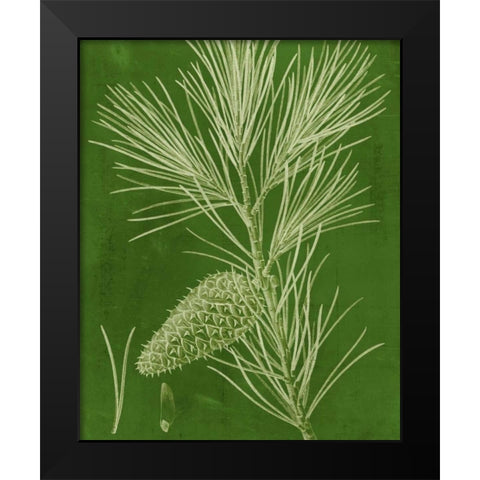 Modern Pine V Black Modern Wood Framed Art Print by Vision Studio