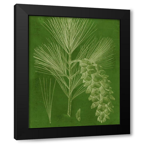 Modern Pine VI Black Modern Wood Framed Art Print with Double Matting by Vision Studio