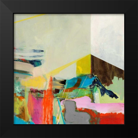 Jazz Hands II Black Modern Wood Framed Art Print by Fuchs, Jodi