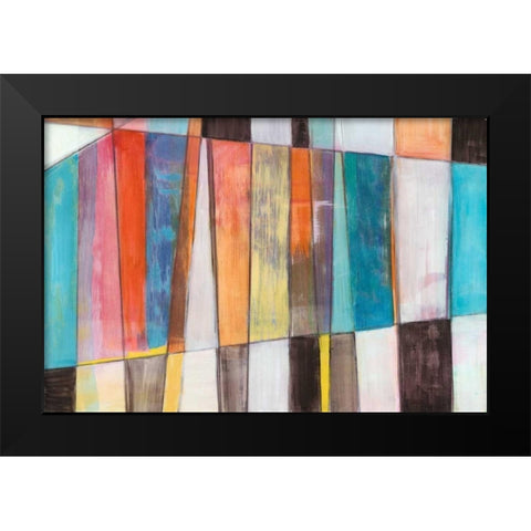 Rhythm and Hues I Black Modern Wood Framed Art Print by Fuchs, Jodi