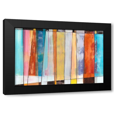 Rhythm and Hues II Black Modern Wood Framed Art Print with Double Matting by Fuchs, Jodi