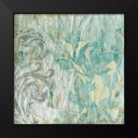 Flower Spray II Black Modern Wood Framed Art Print by Goldberger, Jennifer