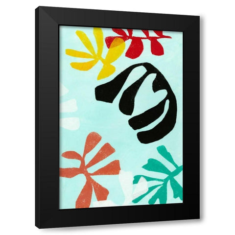 Tropicalia II Black Modern Wood Framed Art Print with Double Matting by Fuchs, Jodi