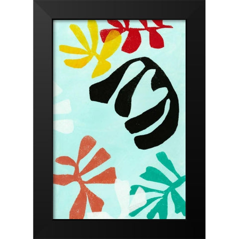 Tropicalia II Black Modern Wood Framed Art Print by Fuchs, Jodi