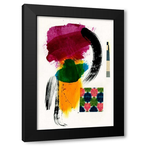 Haiku II Black Modern Wood Framed Art Print with Double Matting by Fuchs, Jodi
