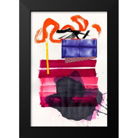 Haiku IV Black Modern Wood Framed Art Print by Fuchs, Jodi