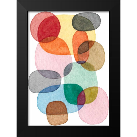 Inked Orbs III Black Modern Wood Framed Art Print by Galapon, Nikki