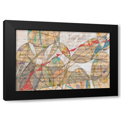 Dont Fence Me In Black Modern Wood Framed Art Print with Double Matting by Galapon, Nikki