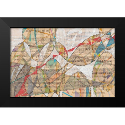Dont Fence Me In Black Modern Wood Framed Art Print by Galapon, Nikki