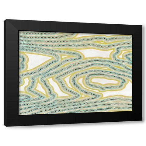 River Trail Black Modern Wood Framed Art Print by Galapon, Nikki
