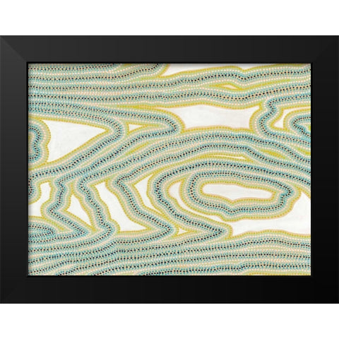 River Trail Black Modern Wood Framed Art Print by Galapon, Nikki