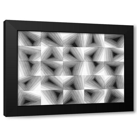 Gradient Grays I Black Modern Wood Framed Art Print by Galapon, Nikki