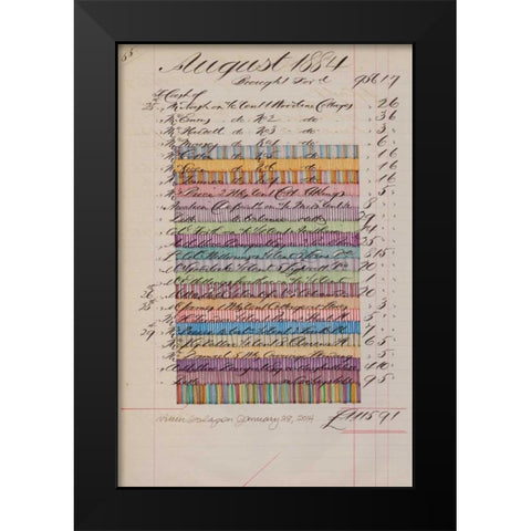 Journal Sketches I Black Modern Wood Framed Art Print by Galapon, Nikki