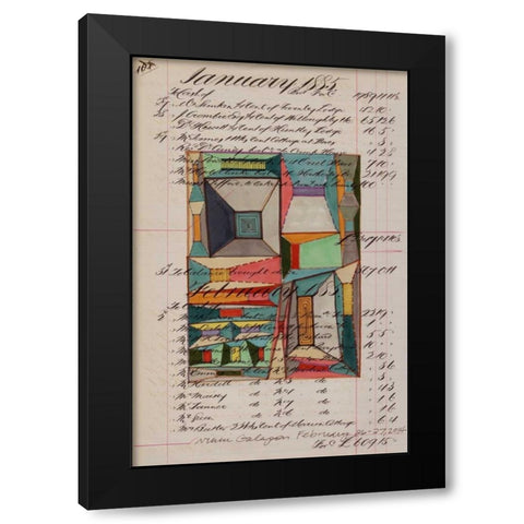 Journal Sketches VII Black Modern Wood Framed Art Print by Galapon, Nikki