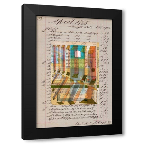 Journal Sketches XIII Black Modern Wood Framed Art Print with Double Matting by Galapon, Nikki