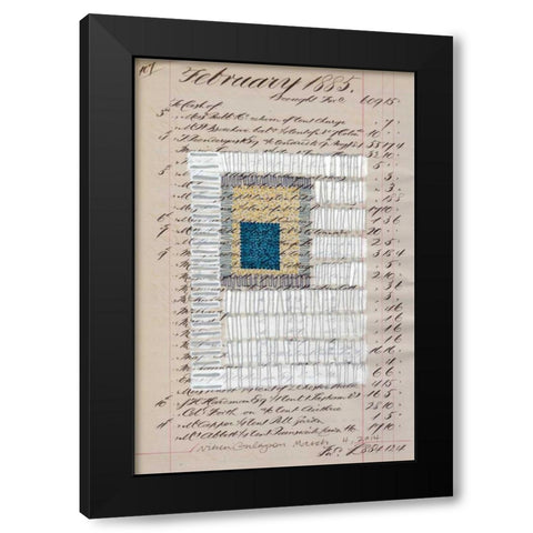 Journal Sketches XIV Black Modern Wood Framed Art Print with Double Matting by Galapon, Nikki