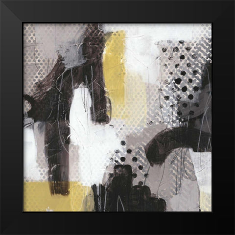 Tonal Gesture I Black Modern Wood Framed Art Print by Vess, June Erica