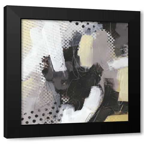 Tonal Gesture III Black Modern Wood Framed Art Print by Vess, June Erica