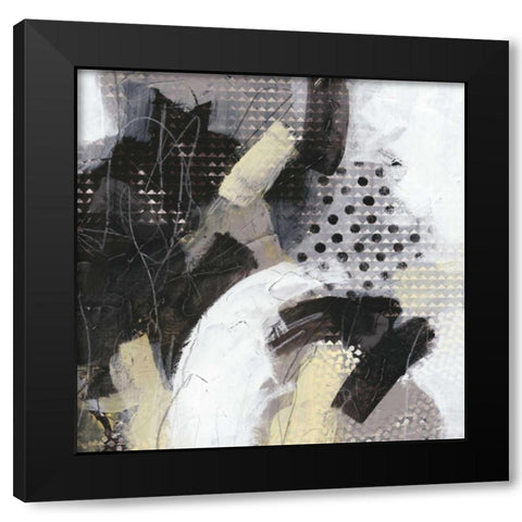 Tonal Gesture IV Black Modern Wood Framed Art Print with Double Matting by Vess, June Erica
