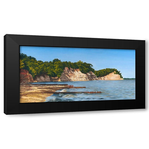 Contrails II Black Modern Wood Framed Art Print by Miller, Dianne